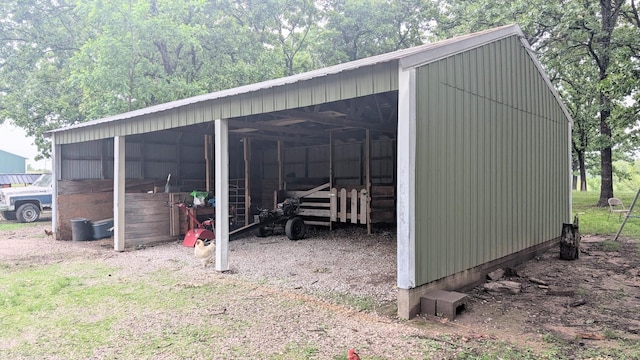 9550 S 325th Rd, El Dorado Springs, MO 64744 - view of pole building featuring a detached carport