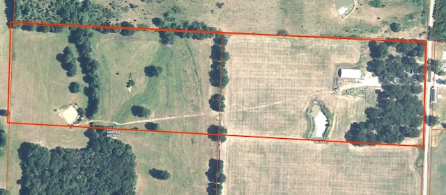 9550 S 325th Rd, El Dorado Springs, MO 64744 - map / location with property parcel outlined