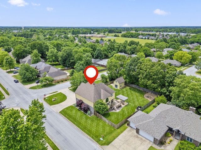 3909 W Eaglecrest St, Battlefield, MO 65619 - aerial view of residential area