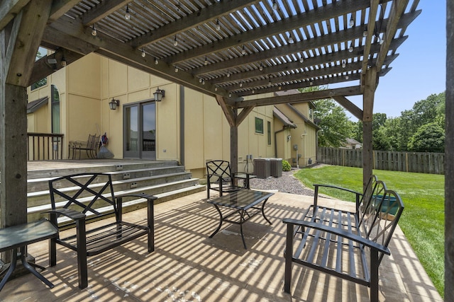 3909 W Eaglecrest St, Battlefield, MO 65619 - view of patio featuring a pergola
