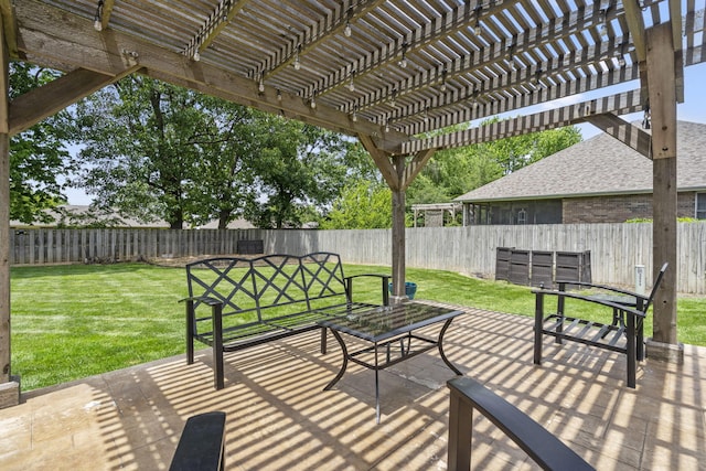3909 W Eaglecrest St, Battlefield, MO 65619 - view of patio / terrace featuring a pergola