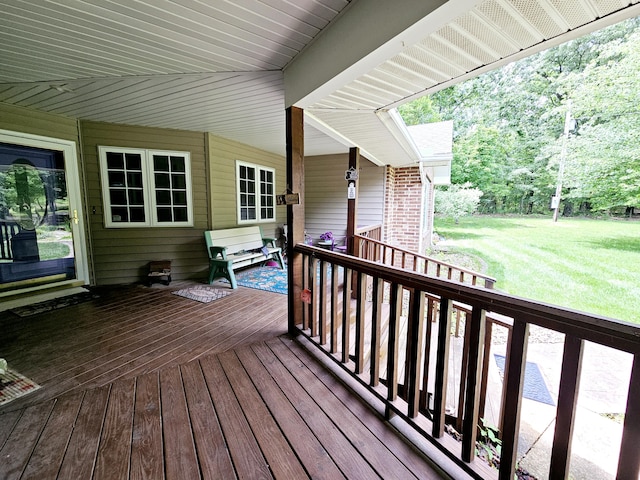 9726 County Road 8530, West Plains, MO 65775 - deck with a yard