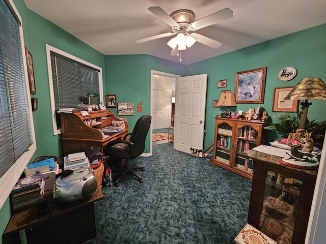 9726 County Road 8530, West Plains, MO 65775 - carpeted office space featuring a ceiling fan and baseboards