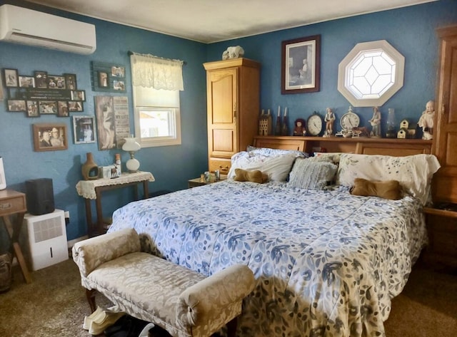 160 Clark St, Taneyville, MO 65759 - bedroom featuring a wall mounted AC and carpet floors
