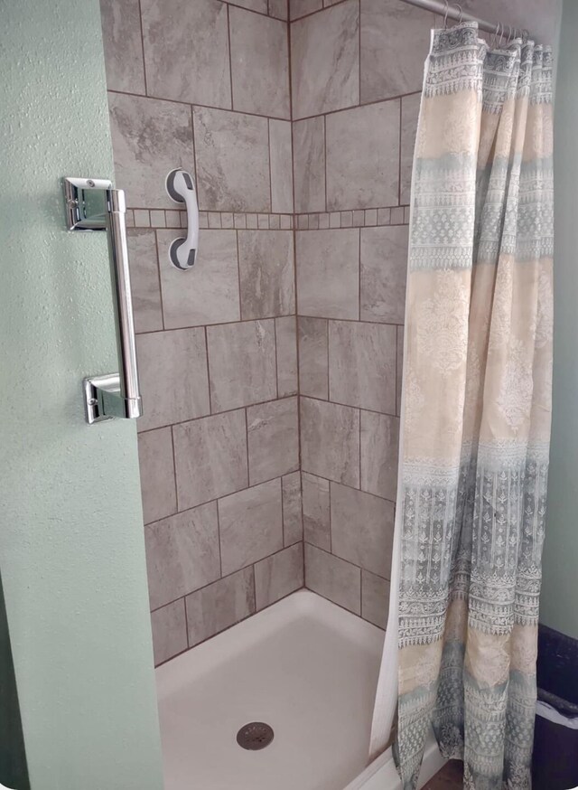 160 Clark St, Taneyville, MO 65759 - bathroom with a stall shower and a textured wall