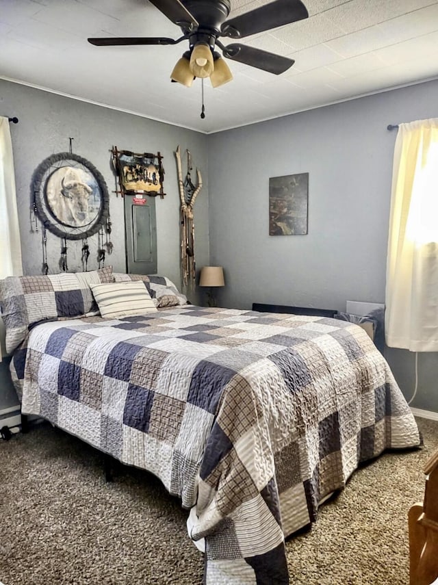 160 Clark St, Taneyville, MO 65759 - bedroom with carpet floors and a ceiling fan