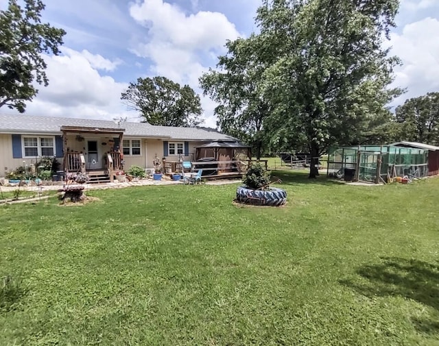 160 Clark St, Taneyville, MO 65759 - view of yard with a deck