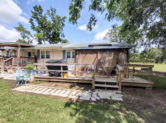 160 Clark St, Taneyville, MO 65759 - rear view of property with a deck
