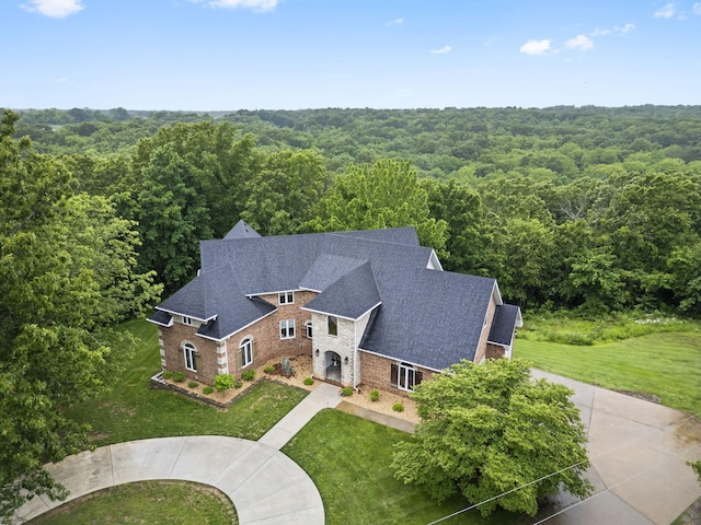 95 Highland Ct, Strafford, MO 65757 - view from above of property featuring a forest