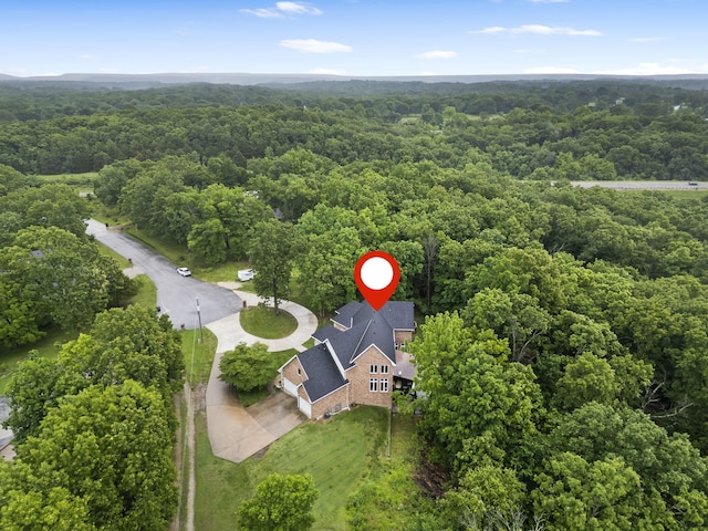 95 Highland Ct, Strafford, MO 65757 - aerial view of a heavily wooded area
