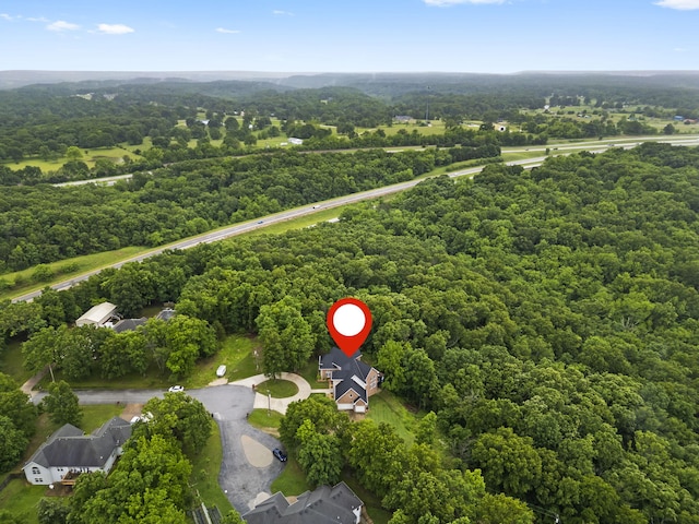 95 Highland Ct, Strafford, MO 65757 - view of property location with a heavily wooded area