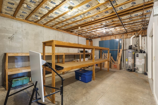 5072 E Hedgerow Dr, Springfield, MO 65802 - unfinished basement with water heater