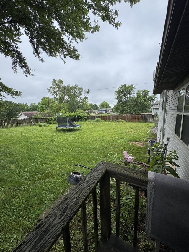 2201 S 14th St, Ozark, MO 65721 - view of yard featuring a trampoline