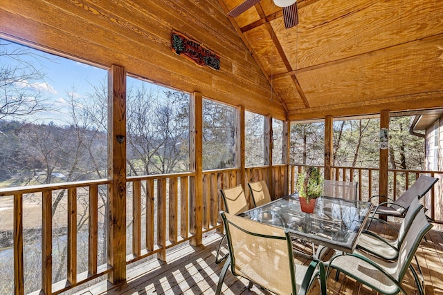 60 Mayberry Cir, Branson West, MO 65737 - sunroom featuring vaulted ceiling