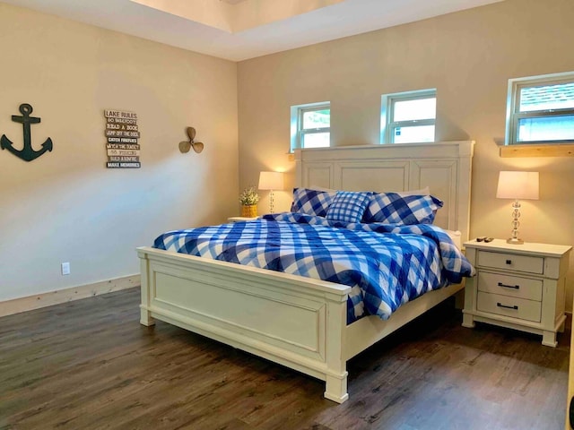240 Chateau Cove Dr, Branson, MO 65616 - bedroom featuring dark wood finished floors and baseboards