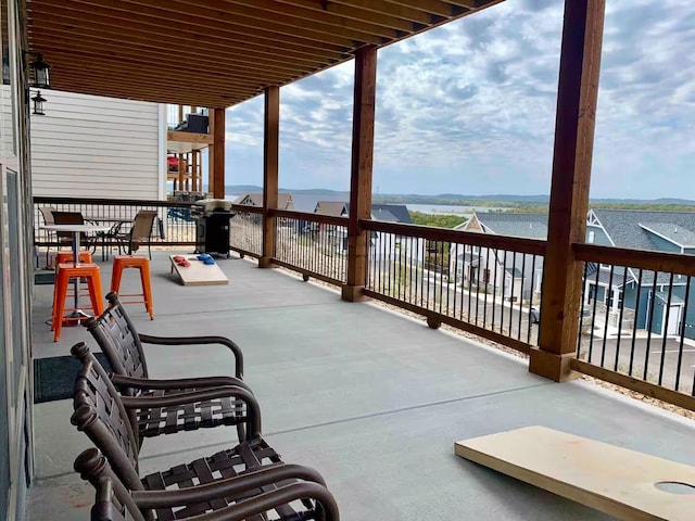 240 Chateau Cove Dr, Branson, MO 65616 - view of patio featuring a water view