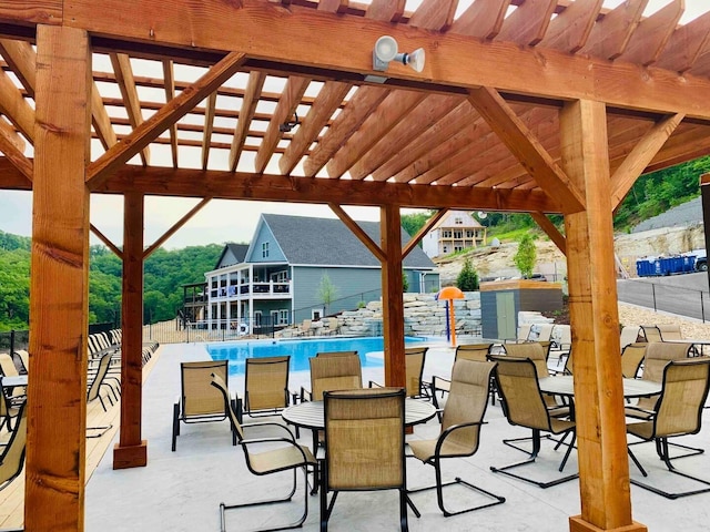 240 Chateau Cove Dr, Branson, MO 65616 - view of patio with a community pool