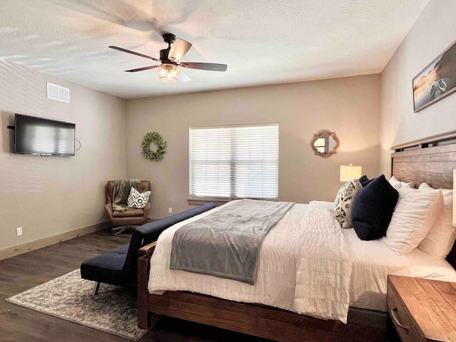 240 Chateau Cove Dr, Branson, MO 65616 - bedroom featuring wood finished floors, a ceiling fan, and baseboards