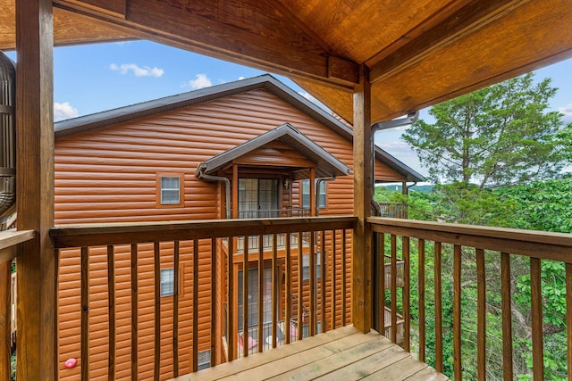160 Village Trl, Indian Point, MO 65616 - view of wooden terrace