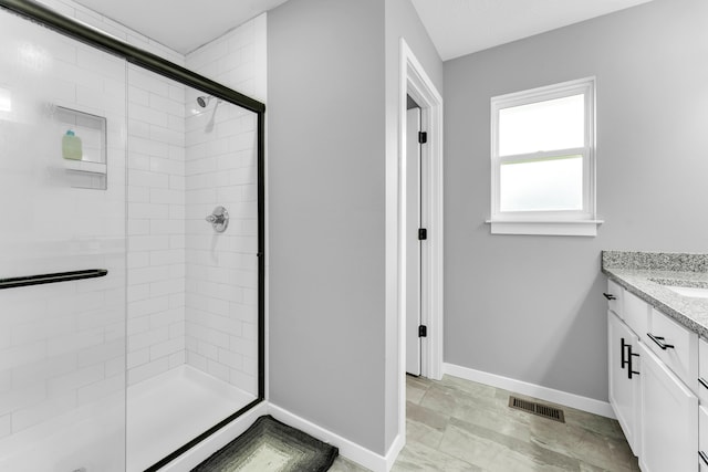 1682 Vicksburg Psge, Republic, MO 65738 - full bath featuring a shower stall, vanity, and baseboards