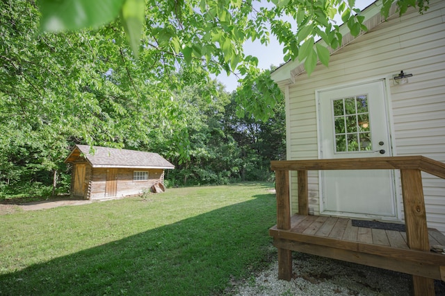 4857 S 101st Rd, Bolivar, MO 65613 - view of green lawn featuring an outbuilding