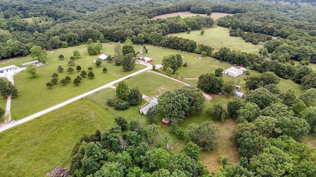 223 Harvest Dr, Rogersville, MO 65742 - aerial overview of property's location with rural landscape and a forest