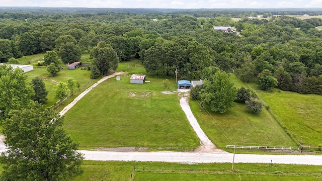 223 Harvest Dr, Rogersville, MO 65742 - overview of rural landscape featuring a forest