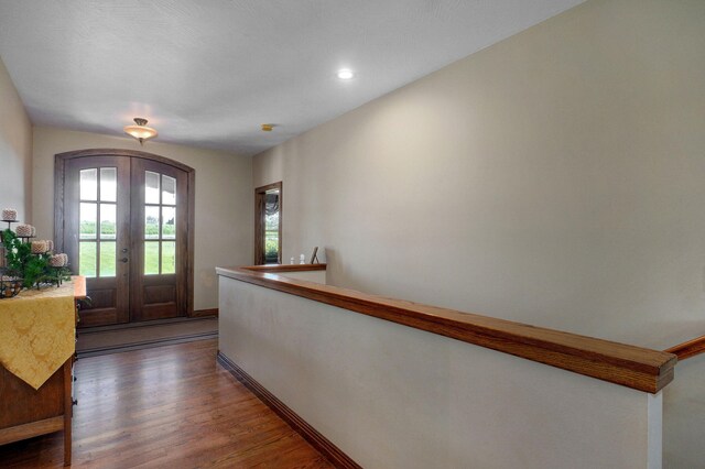 7519 W Farm Rd Unit 194, Republic, MO 65738 - foyer entrance featuring plenty of natural light, dark wood-style floors, baseboards, and french doors