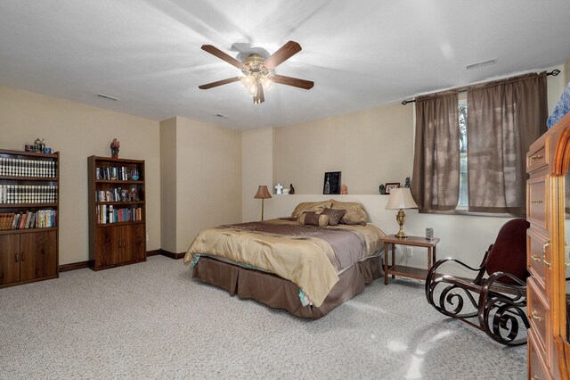 7519 W Farm Rd Unit 194, Republic, MO 65738 - bedroom with carpet flooring, baseboards, and ceiling fan