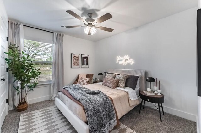 1108 W Pebblebrooke Dr, Ozark, MO 65721 - carpeted bedroom featuring baseboards and ceiling fan