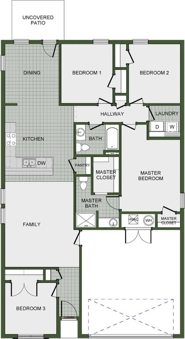 1108 W Pebblebrooke Dr, Ozark, MO 65721 - home floor plan