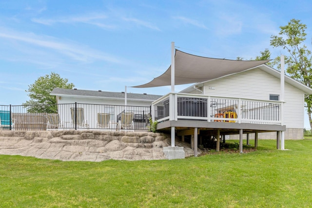 1394 Bee Creek Rd, Branson, MO 65616 - rear view of house featuring a deck