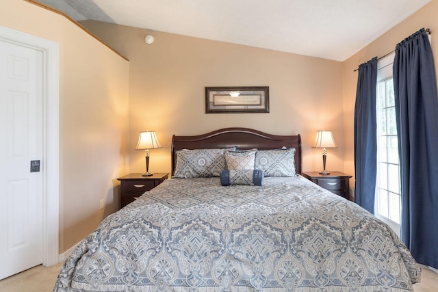 1394 Bee Creek Rd, Branson, MO 65616 - bedroom with carpet flooring, lofted ceiling, and baseboards