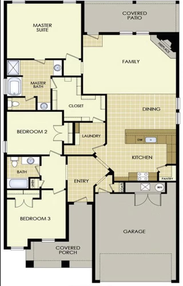 1106 W Pebblebrooke Dr, Ozark, MO 65721 - home floor plan