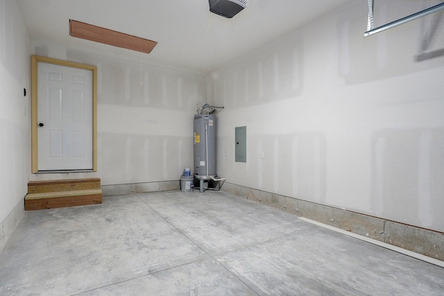 1620 N Texas Ave, Springfield, MO 65803 - garage with water heater, a garage door opener, and electric panel