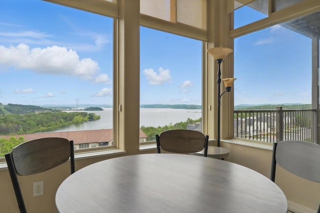 200 Majestic Dr Unit 1-208, Branson, MO 65616 - dining room with a water view