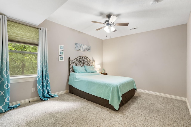 5142 S Burrows Ave, Springfield, MO 65810 - carpeted bedroom with baseboards and ceiling fan