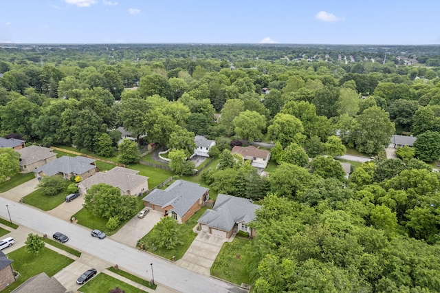 5142 S Burrows Ave, Springfield, MO 65810 - aerial view of residential area with a heavily wooded area