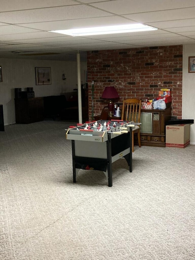 22389 Lawrence Unit 1215, Aurora, MO 65605 - playroom with carpet and a drop ceiling