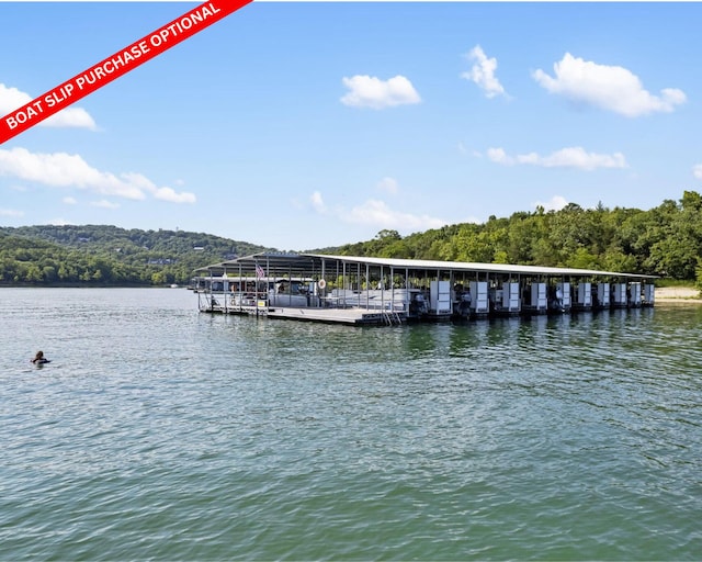 39 James River Rd, Kimberling City, MO 65686 - dock area featuring a water view and boat lift