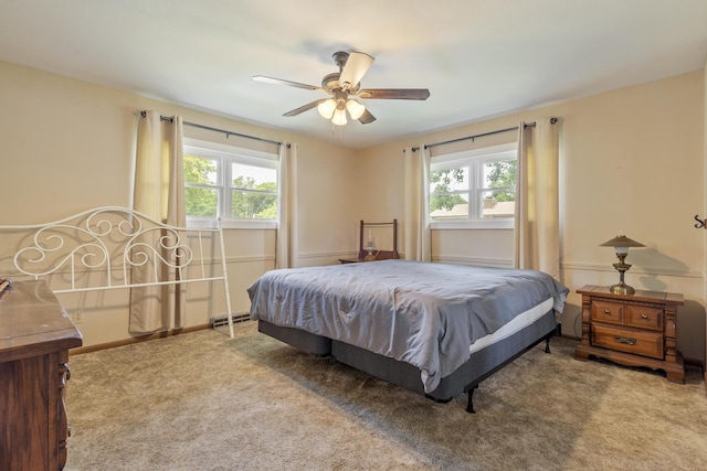 39 James River Rd, Kimberling City, MO 65686 - bedroom featuring carpet floors and a ceiling fan