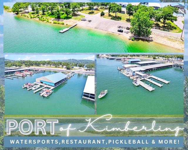 39 James River Rd, Kimberling City, MO 65686 - drone / aerial view of a marina and a large body of water