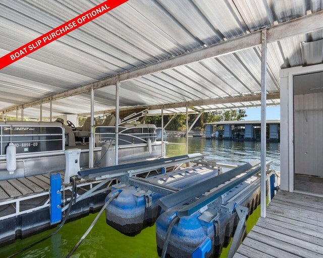 39 James River Rd, Kimberling City, MO 65686 - dock with boat lift and a water view