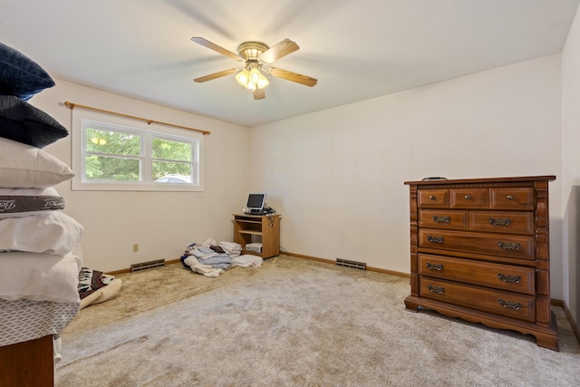 39 James River Rd, Kimberling City, MO 65686 - bedroom featuring carpet floors, baseboards, and ceiling fan