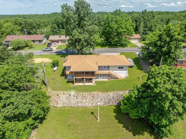 39 James River Rd, Kimberling City, MO 65686 - view from above of property with a forest