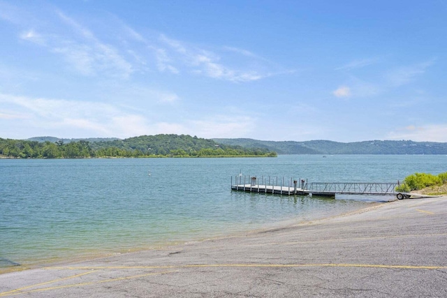 39 James River Rd, Kimberling City, MO 65686 - dock with a water and mountain view