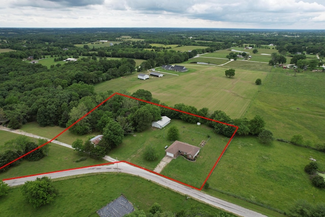 299 Regal Dr, Rogersville, MO 65742 - view of rural area featuring property boundaries highlighted