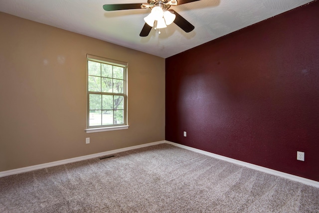5048 S Fieldstone Rd, Battlefield, MO 65619 - carpeted empty room featuring baseboards and a ceiling fan