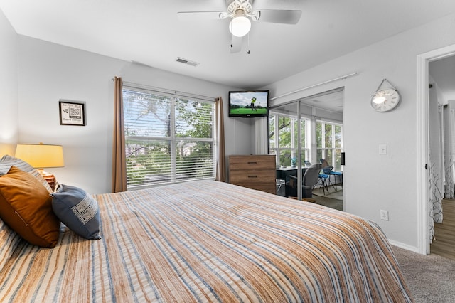 200 Golf View Dr Unit 3, Branson, MO 65616 - bedroom featuring carpet floors, baseboards, and ceiling fan