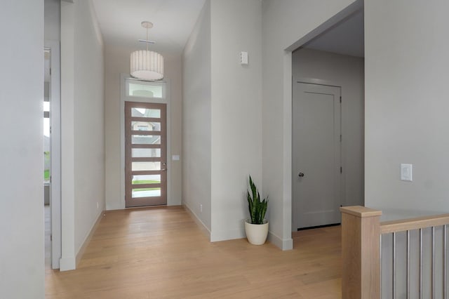 3725 E Woodhue St, Springfield, MO 65802 - foyer entrance featuring light wood-style flooring and baseboards